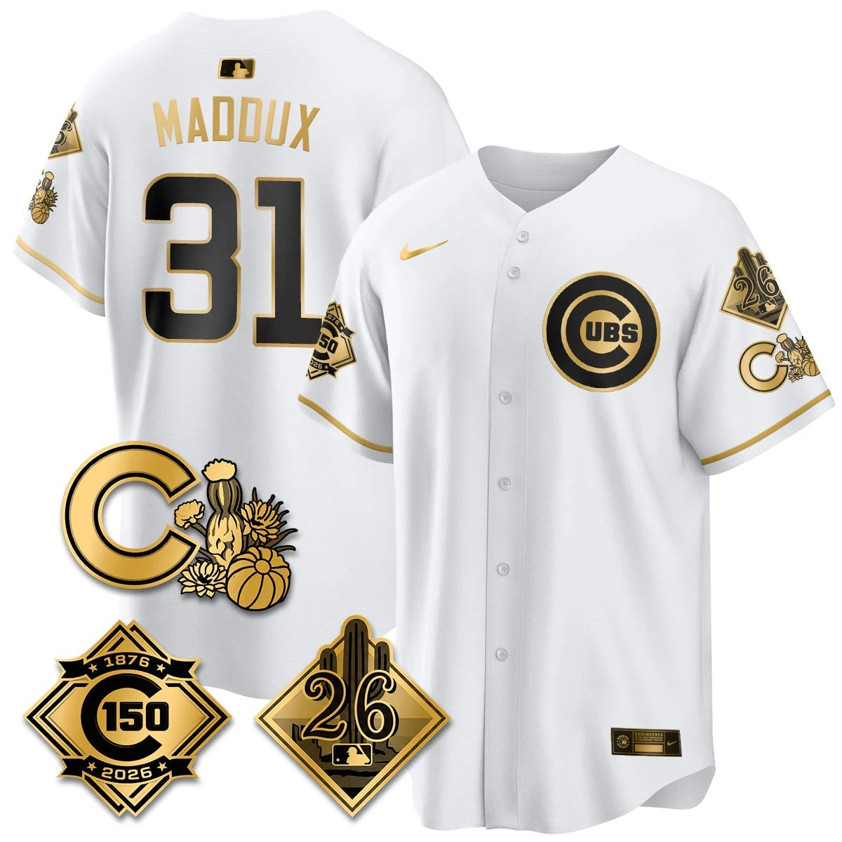 CHC 2026 Spring Training Vapor Limited Jersey - 150th Anniversary Patch - All Stitched by Chicago Cubs