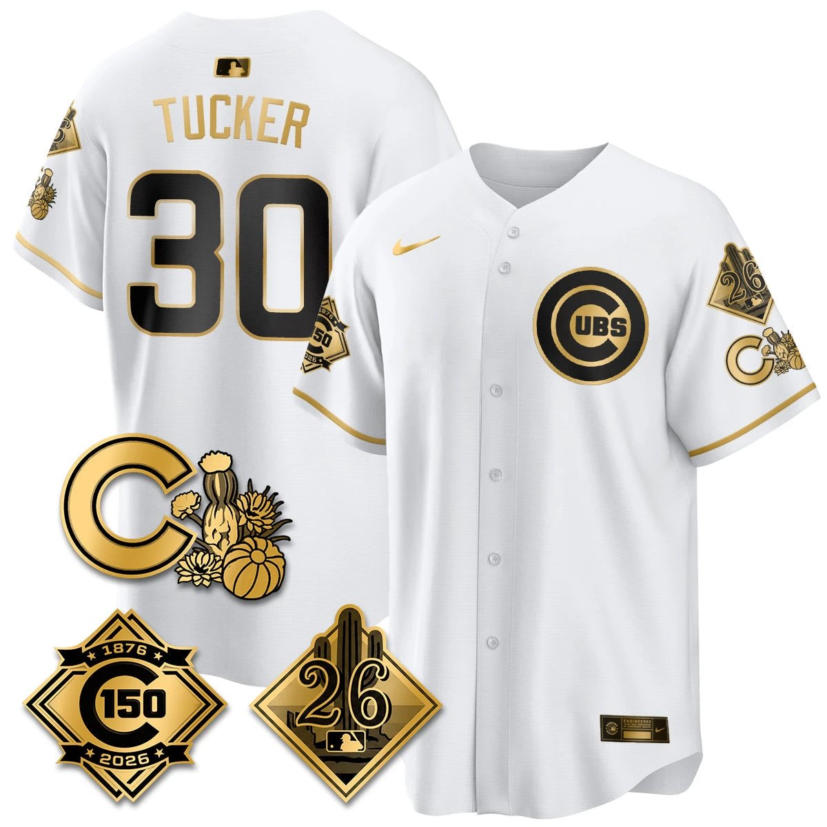 CHC 2026 Spring Training Vapor Limited Jersey - 150th Anniversary Patch - All Stitched by Chicago Cubs