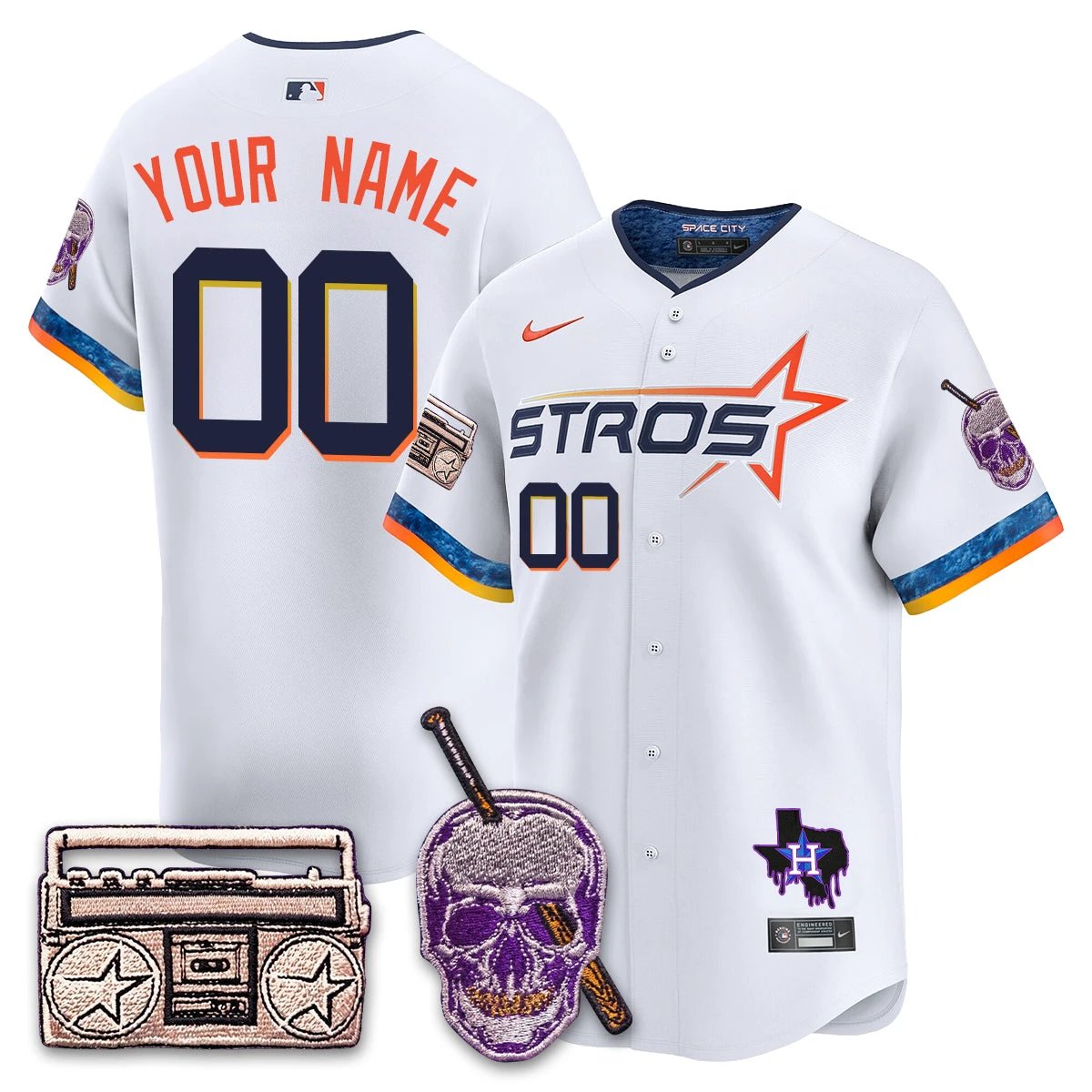 HOU DJ Screw Patch Vapor Premier Limited Custom Jersey - All Stitched by Digigearus