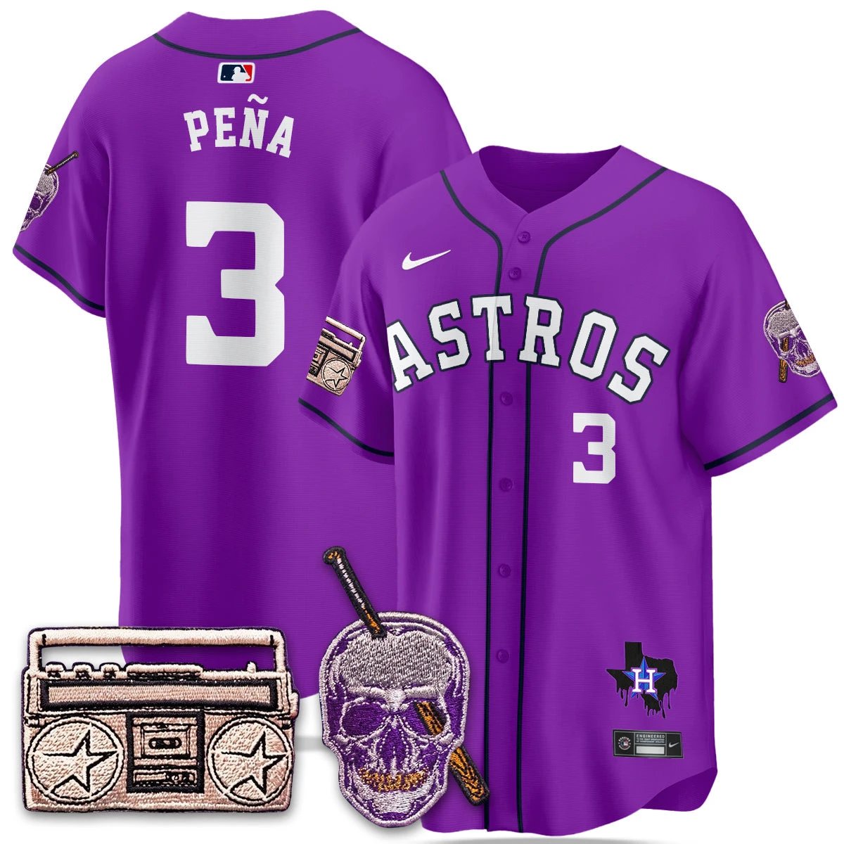 HOU DJ Screw Patch Vapor Premier Limited Jersey - All Stitched by Digigearus