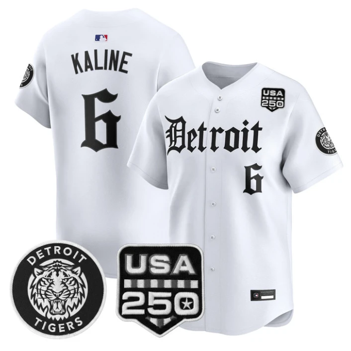 Al Kaline Jersey #6 Detroit Tigers Gothic Edition Vapor Stitched by My Store