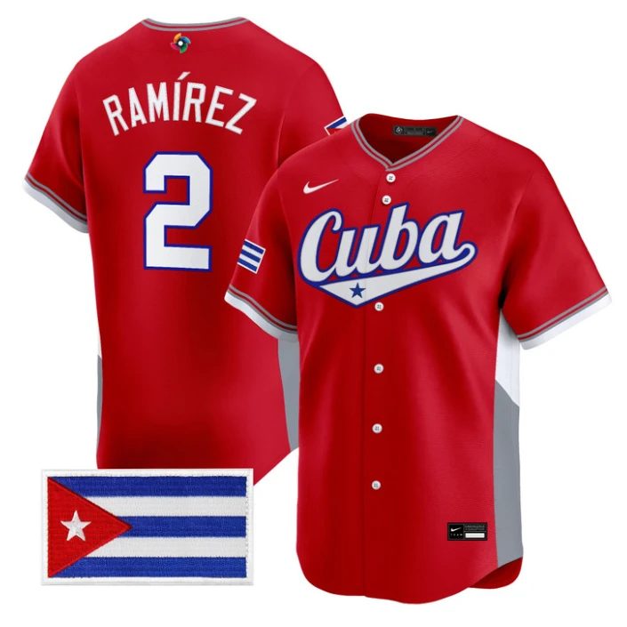 Alexei Ramírez Jersey #2 Cuba World Baseball Classic 2026 Stitched by My Store