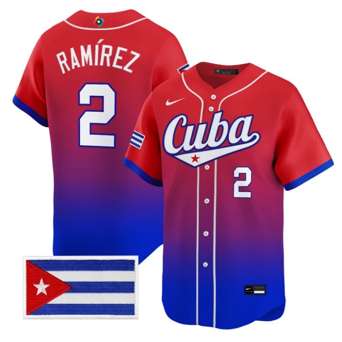Alexei Ramírez Jersey #2 Cuba World Baseball Classic 2026 Stitched by My Store