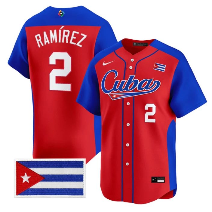Alexei Ramírez Jersey #2 Cuba World Baseball Classic 2026 Stitched by My Store