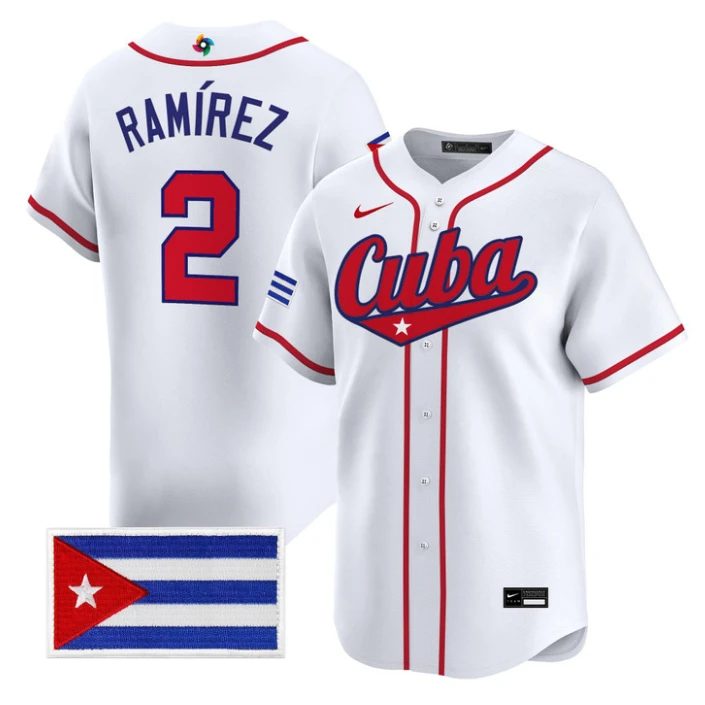 Alexei Ramírez Jersey #2 Cuba World Baseball Classic 2026 Stitched by My Store