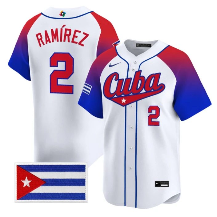 Alexei Ramírez Jersey #2 Cuba World Baseball Classic 2026 Stitched by My Store