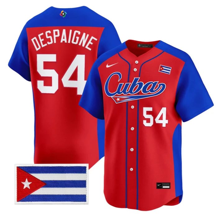 Alfredo Despaigne Jersey #54 Cuba World Baseball Classic 2026 Stitched by My Store