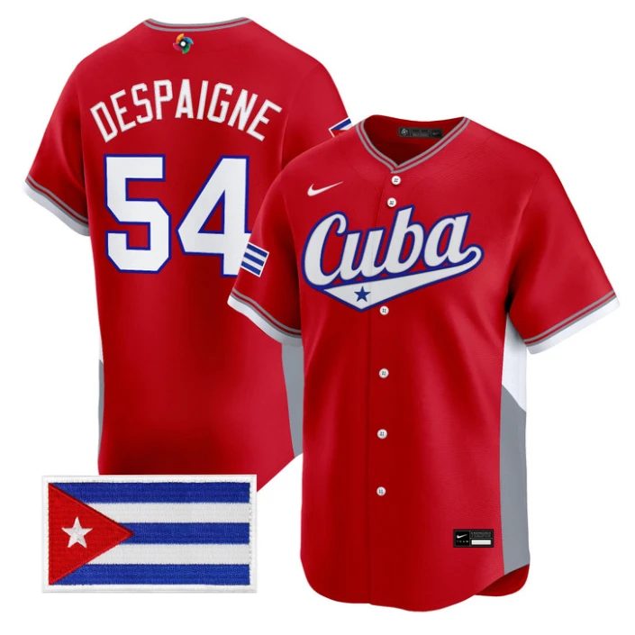 Alfredo Despaigne Jersey #54 Cuba World Baseball Classic 2026 Stitched by My Store