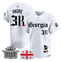 André Jersey Atlanta Braves Georgia Outkast Gothic Stitched by My Store