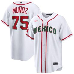 Andrés Muñoz Jersey #75 Mexico Team 2026 World Baseball Classic Stitched White by My Store