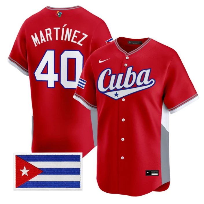 Ariel Martinez Jersey #40 Cuba World Baseball Classic 2026 Stitched by My Store