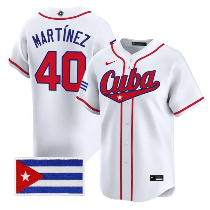 Ariel Martinez Jersey #40 Cuba World Baseball Classic 2026 Stitched by My Store