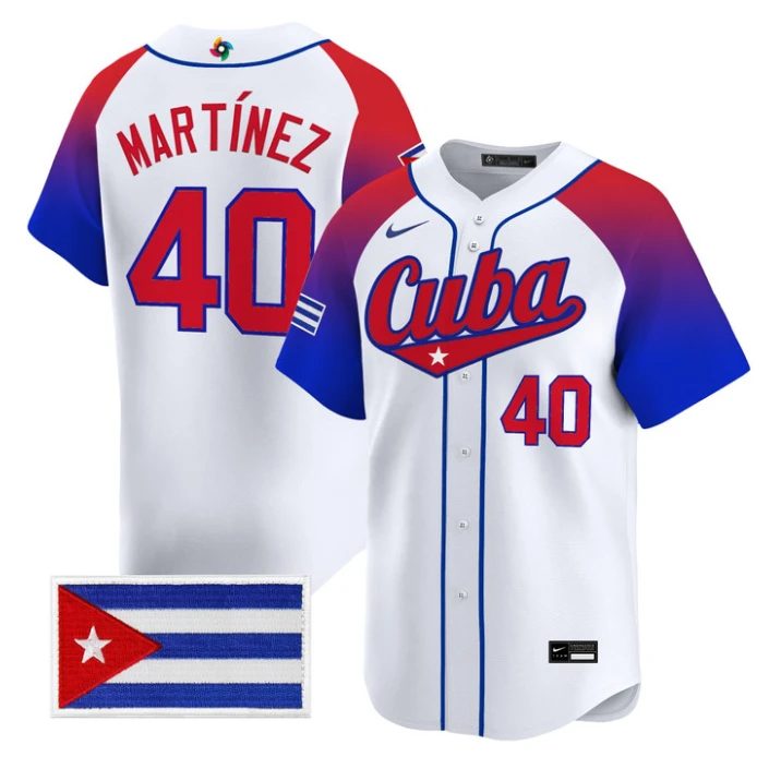 Ariel Martinez Jersey #40 Cuba World Baseball Classic 2026 Stitched by My Store