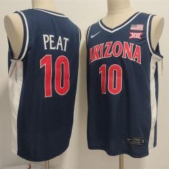 Arizona Wildcats #10 Koa Peat Navy Stitched Jersey by My store basketball