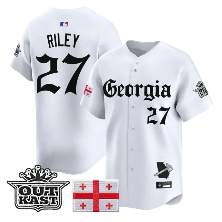 Austin Riley Jersey #27 Atlanta Braves Georgia Outkast Gothic Stitched by My Store