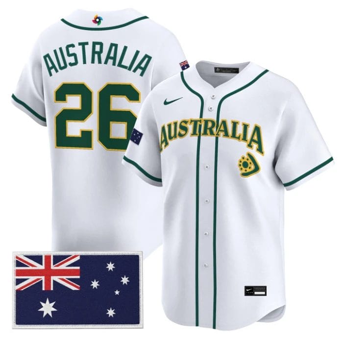 Australia Jersey #26 Team Australia 2026 World Baseball Stitched by My Store