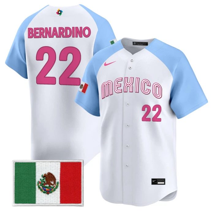 Brennan Bernardino Jersey #22 Mexico World Baseball Classic 2026 Stitched by My Store