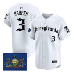 Bryce Harper Jersey #3 Phillies Pennsylvania Gothic Edition Stitched by My Store