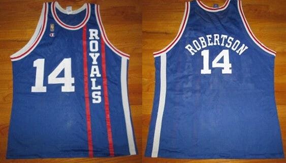 Cincinnati Royals #14 Oscar Robertson Blue Stitched Basketball Jersey by My store basketball
