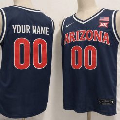 Custom Arizona Wildcats Basketball Jersey Name, Number Navy Stitched by My store basketball