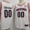Custom Arizona Wildcats Basketball Jersey Name, Number White Stitched by My store basketball
