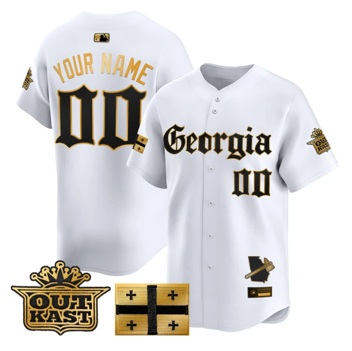 Custom Atlanta Braves Jersey Name, Number Georgia Outkast Gothic Stitched by My Store