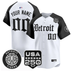 Custom Detroit Tigers Jersey Name, Number Gothic Edition Vapor Stitched by My Store