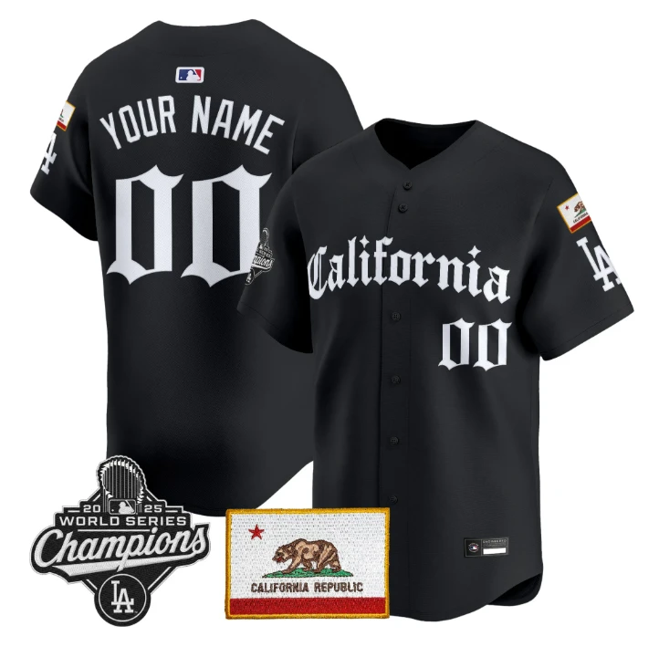 Custom Dodgers Jersey Name, Number California Gothic Edition Stitched by My Store