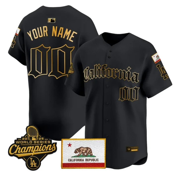 Custom Dodgers Jersey Name, Number California Gothic Edition Stitched by My Store