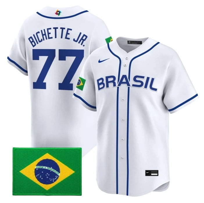 Dante Bichette Jr Jersey #77 Team Brazil 2026 World Baseball Stitched by My Store