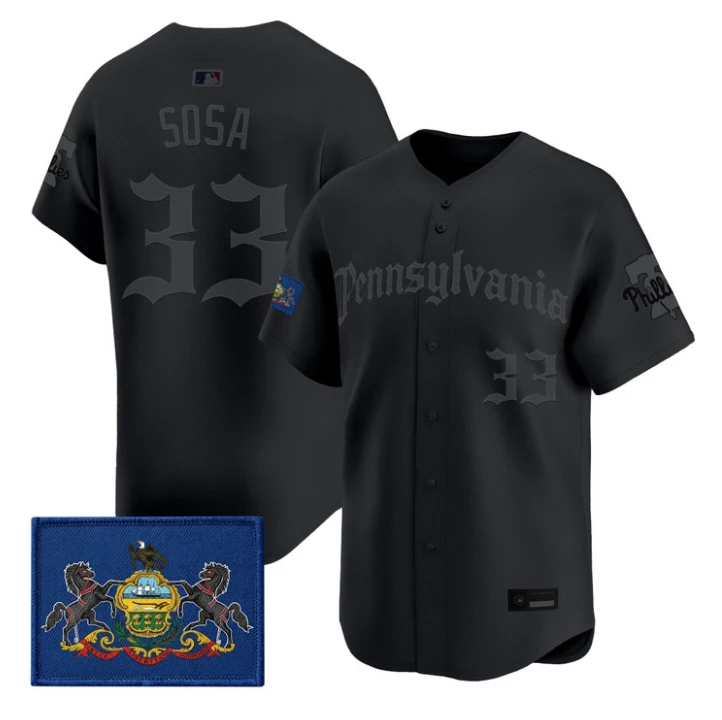 Edmundo Sosa Jersey #33 Phillies Pennsylvania Gothic Edition Stitched by My Store
