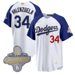 Fernando Valenzuela Jersey #34 Dodgers Gold Collection Premier Stitched by My Store