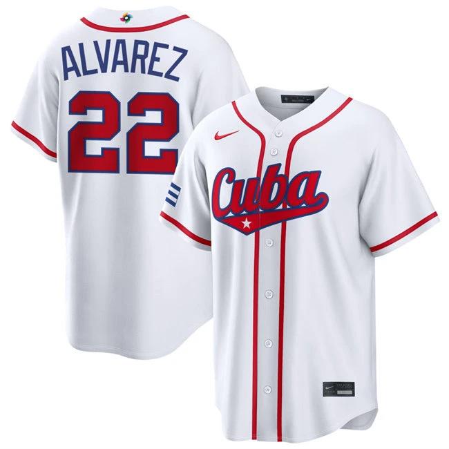 Frank Alvarez Jersey #22 Cuba Team 2026 World Baseball Classic Stitched White by My Store