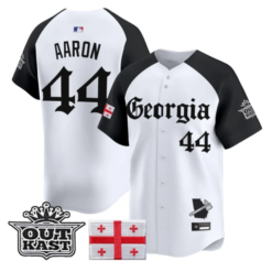 Hank Aaron Jersey #44 Atlanta Braves Georgia Outkast Gothic Stitched by My Store