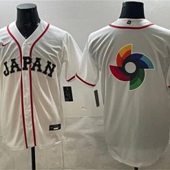 Japan Baseball Jersey Team Big Logo White 2026 World Baseball Classic Home Stadium Stitched by My Store