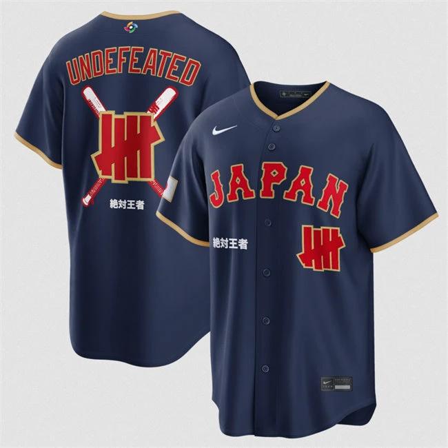 Japan Baseball Jersey Undefeated Navy 2026 World Baseball Classic Stadium Stitched by My Store