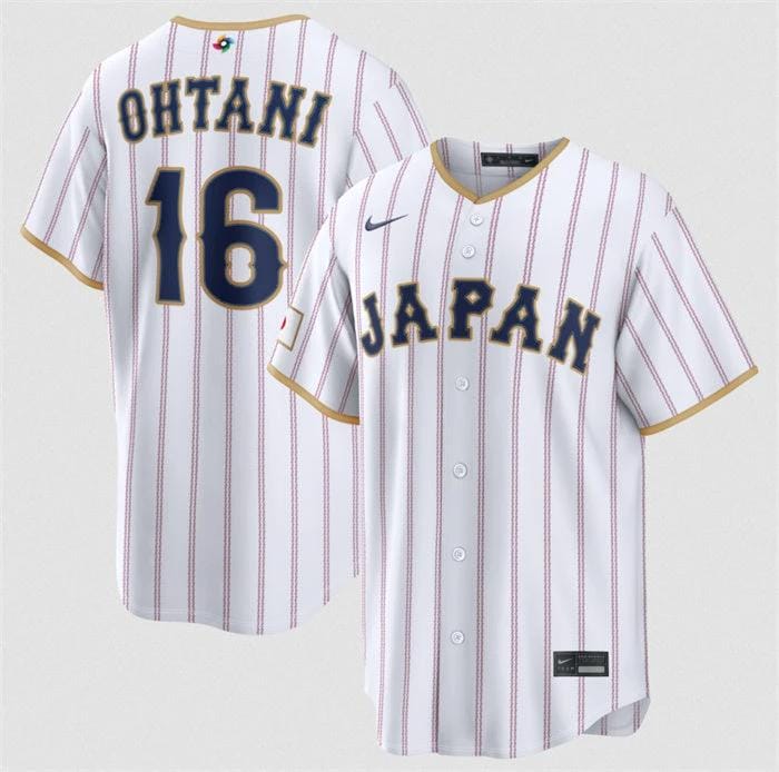 Japan Baseball #16 Shohei Ohtani Jersey White 2026 World Baseball Classic Home Stadium Stitched by My Store