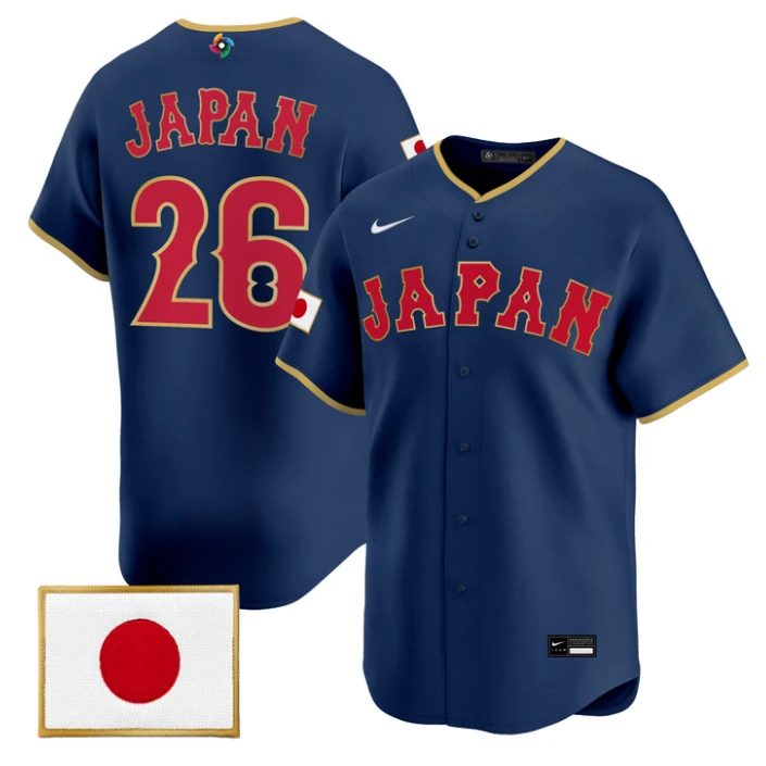 Japan Jersey #26 Team Japan World Baseball Classic 2026 Stitched by My Store