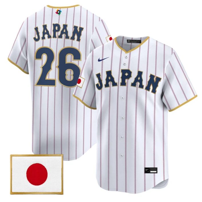 Japan Jersey #26 Team Japan World Baseball Classic 2026 Stitched by My Store