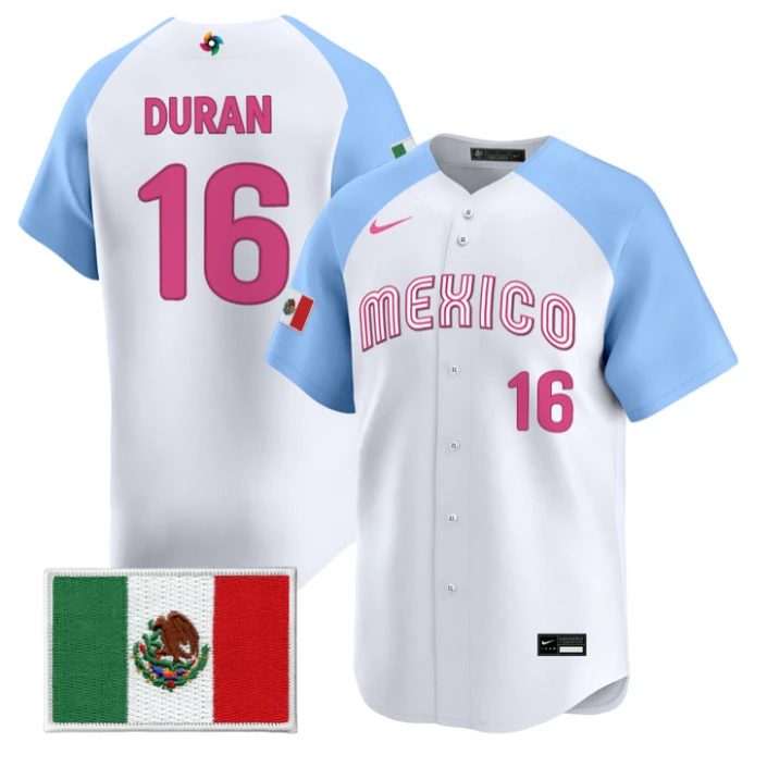 Jarren Duran Jersey #16 Mexico World Baseball Classic 2026 Stitched by My Store