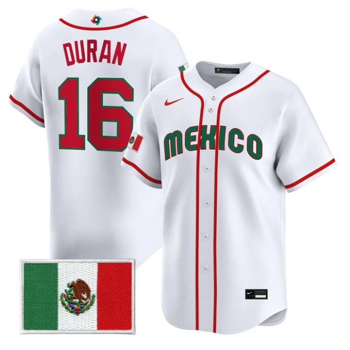 Jarren Duran Jersey #16 Mexico World Baseball Classic 2026 Stitched by My Store