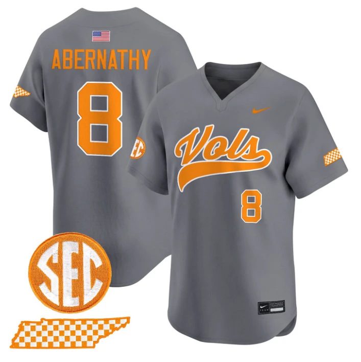 Jay Abernathy Jersey #8 Tennessee Vols 2026 Smokey Series Stitched by My Store