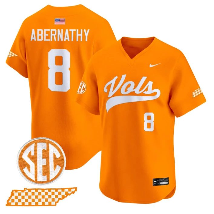 Jay Abernathy Jersey #8 Tennessee Vols 2026 Smokey Series Stitched by My Store