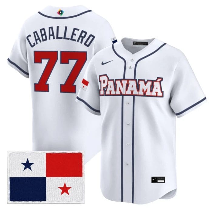 José Caballero Jersey #77 Team Panama 2026 World Baseball Classic Stitched by My Store