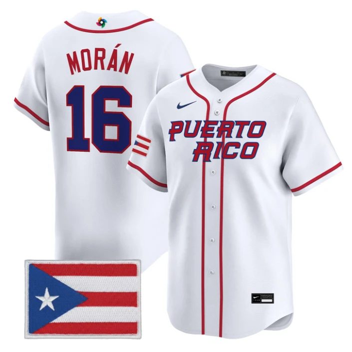 Jovani Morán Jersey #16 Puerto Rico World Baseball Classic 2026 Stitched by My Store