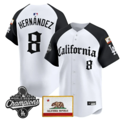 Kike Hernandez Jersey #8 Dodgers California Gothic Edition Stitched by My Store
