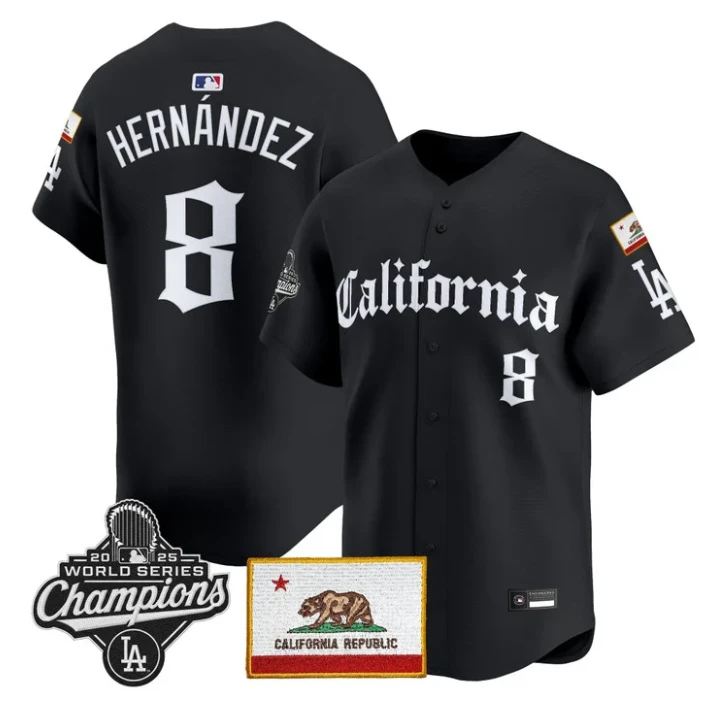 Kike Hernandez Jersey #8 Dodgers California Gothic Edition Stitched by My Store