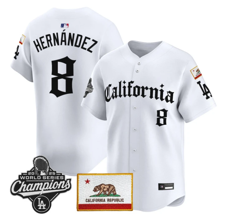 Kike Hernandez Jersey #8 Dodgers California Gothic Edition Stitched by My Store