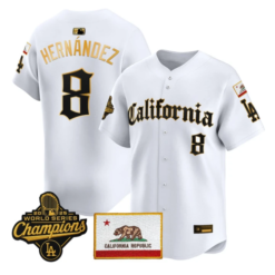 Kike Hernandez Jersey #8 Dodgers California Gothic Edition Stitched by My Store
