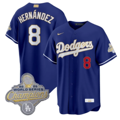 Kike Hernandez Jersey #8 Dodgers Gold Collection Premier Stitched by My Store